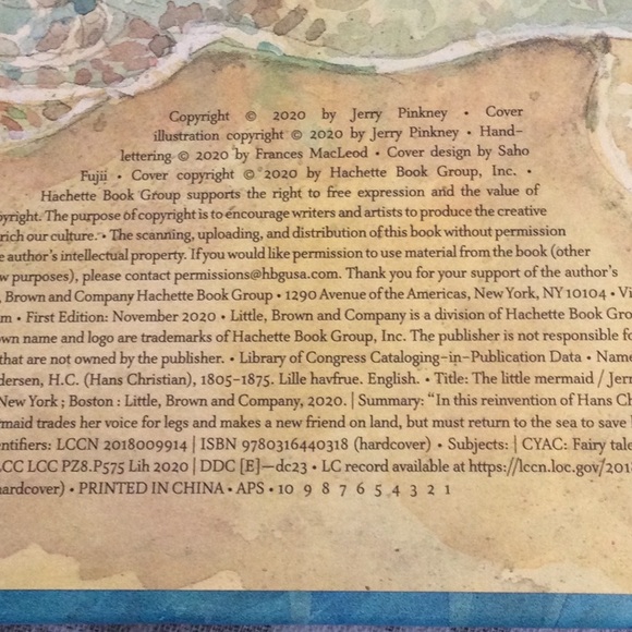 The Littlest Mermaid by Jerry Pinkney. A beautiful book. First edition. - Picture 7 of 8